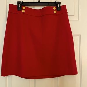 Loft Red Short Skirt size 8